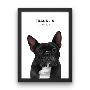 Pet Portrait - Framed Print (1 Pet)
